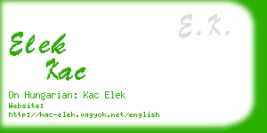 elek kac business card